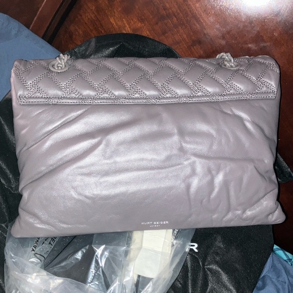 New Kurt Geiger bag xxl grey with grey hardware - Picture 4 of 6